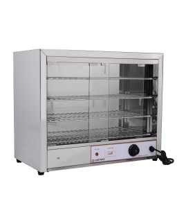 Vitrine chauffante en inox...